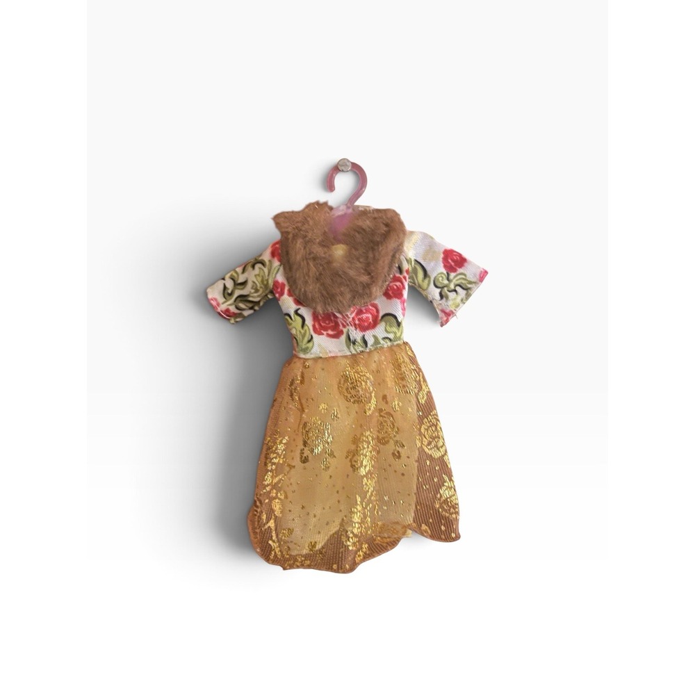Ever After High Doll Rosabella Beauty 1st Chapter Rose & Gold Dress Fur Collar